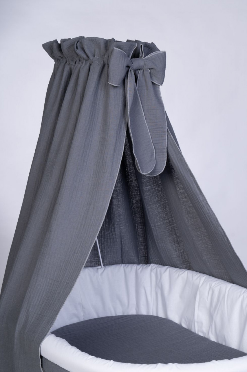Musselinhimmel für Stubenwagen &Wiege Granit