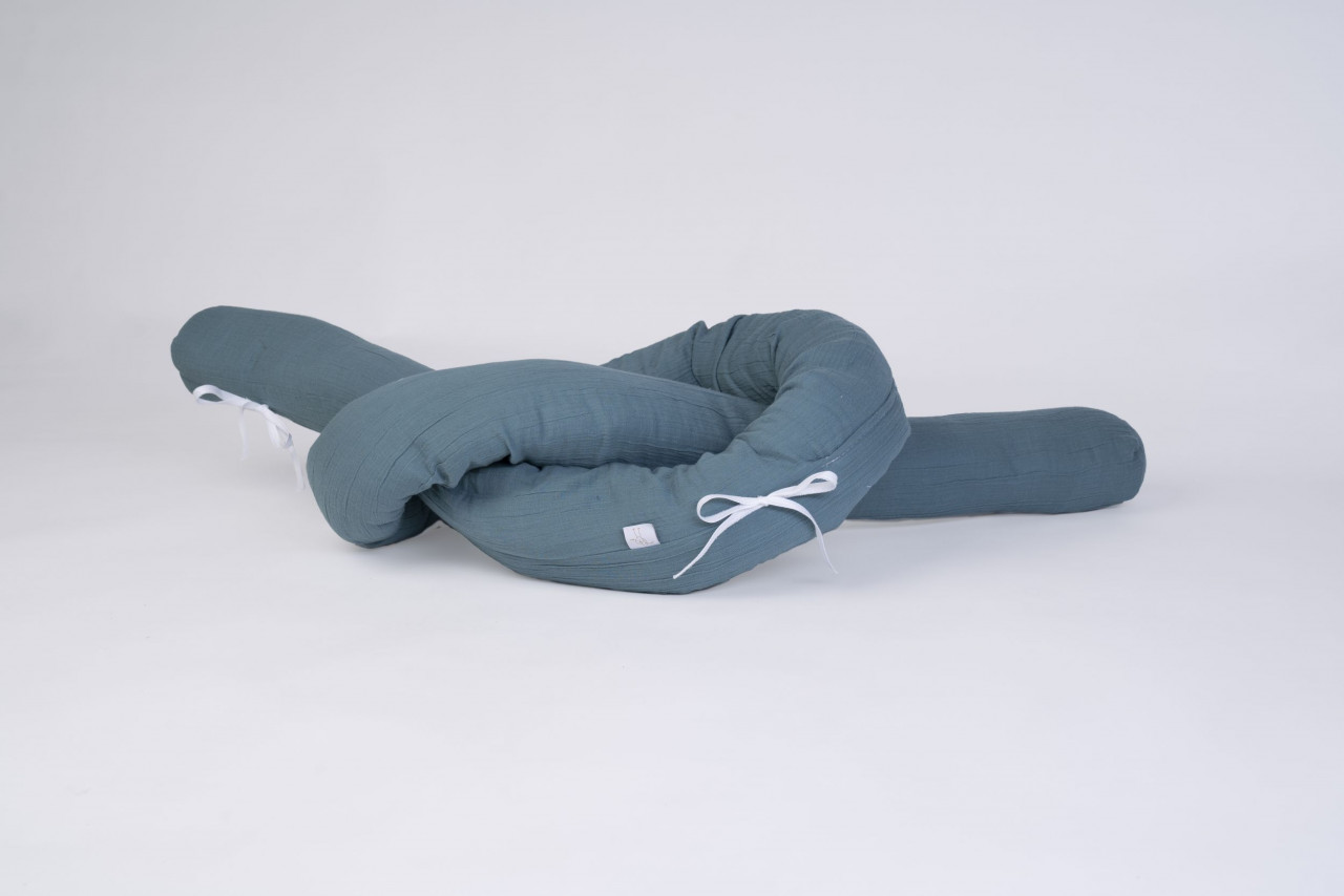 Nestschlange Musselin, petrol