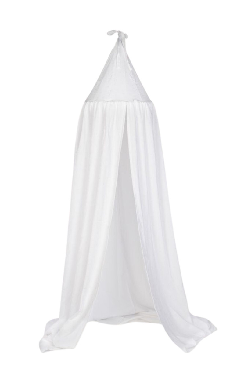 Baldachinhimmel Musselin, glitzer