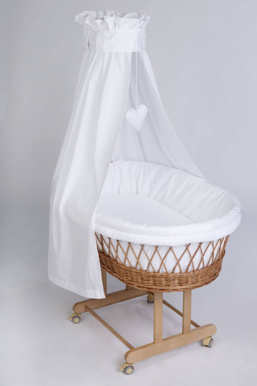 Stubenwagen Maxi natur, Glitzer Musselin